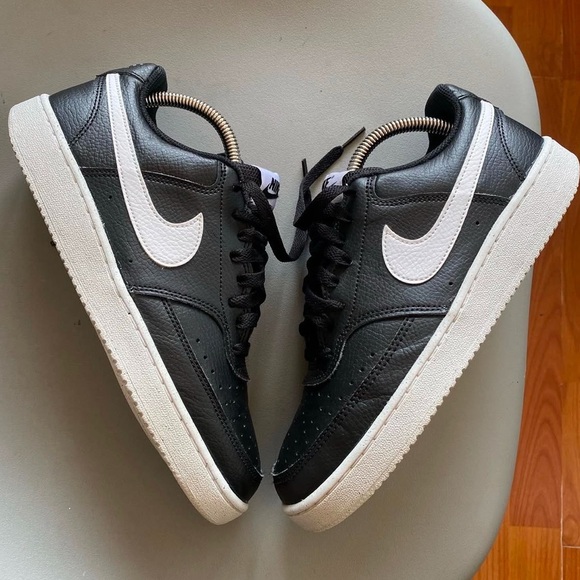 Nike Court Vision Next Nature Low Black White Sz 9 Men - Picture 2 of 10